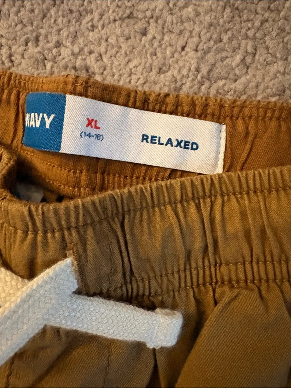 Old Navy Kids Mustard Brown Drawstring Shorts